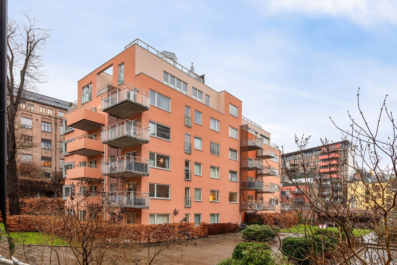 Byggets fasade. Galleribilde