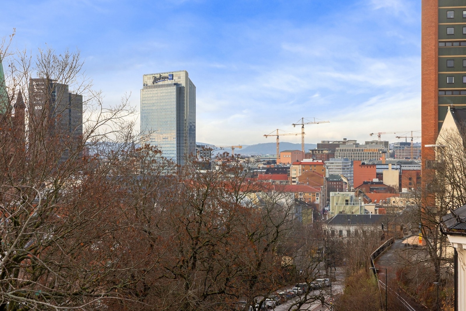 Utsikt fra terrassen Galleribilde