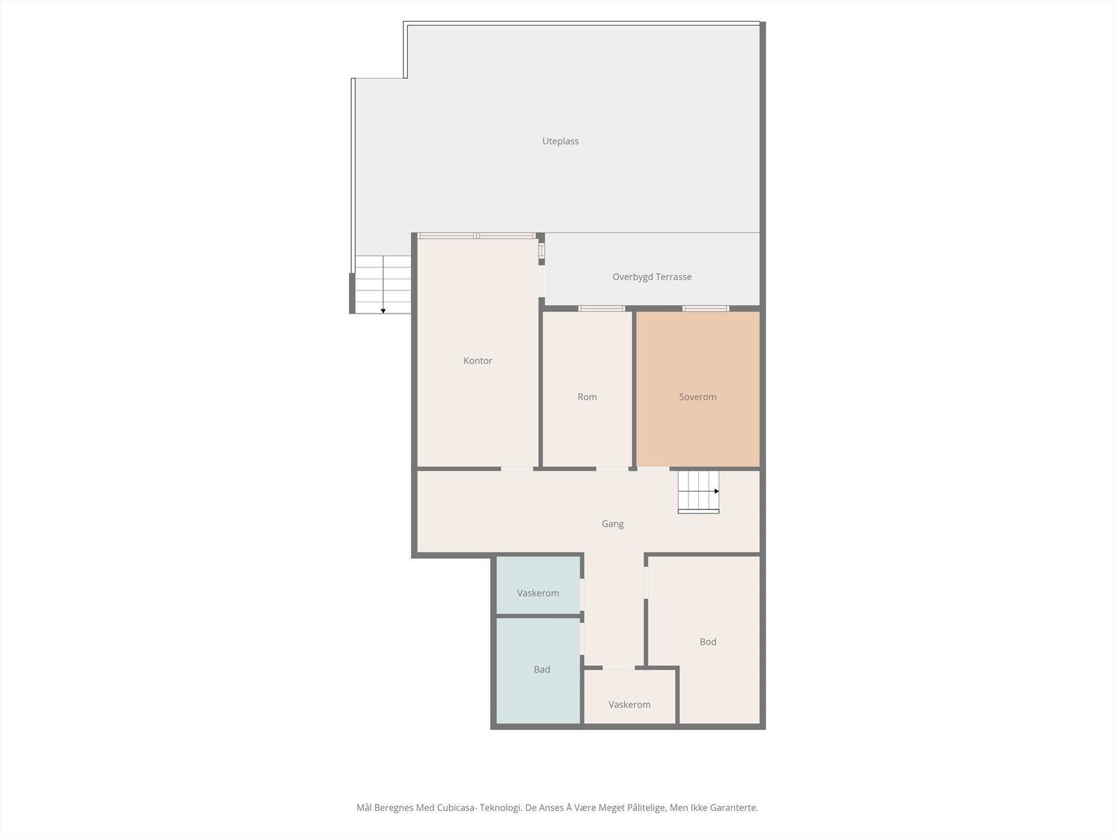 Plantegning underetasjen. Galleribilde