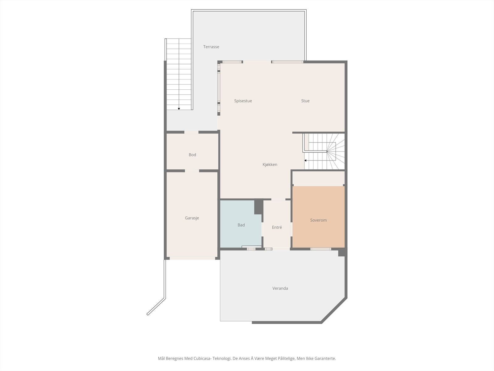 Plantegning hovedetasje Galleribilde