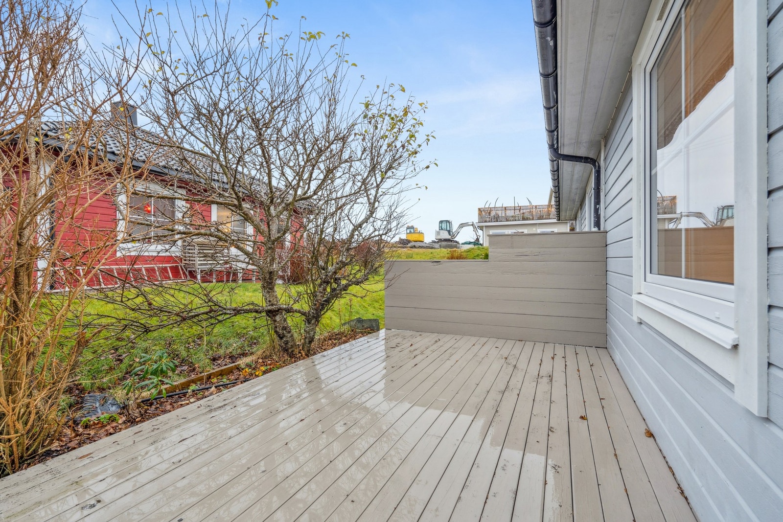 Terrassen måler 11 kvm. Galleribilde