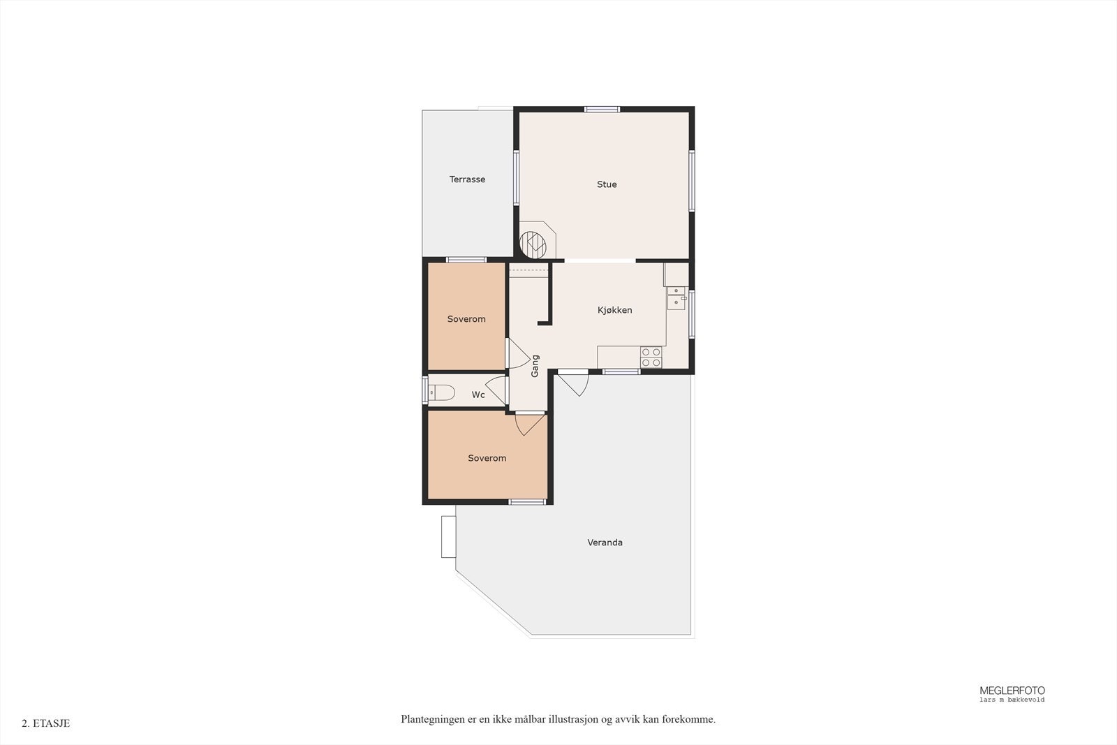 Planløsning hovedhytte Galleribilde