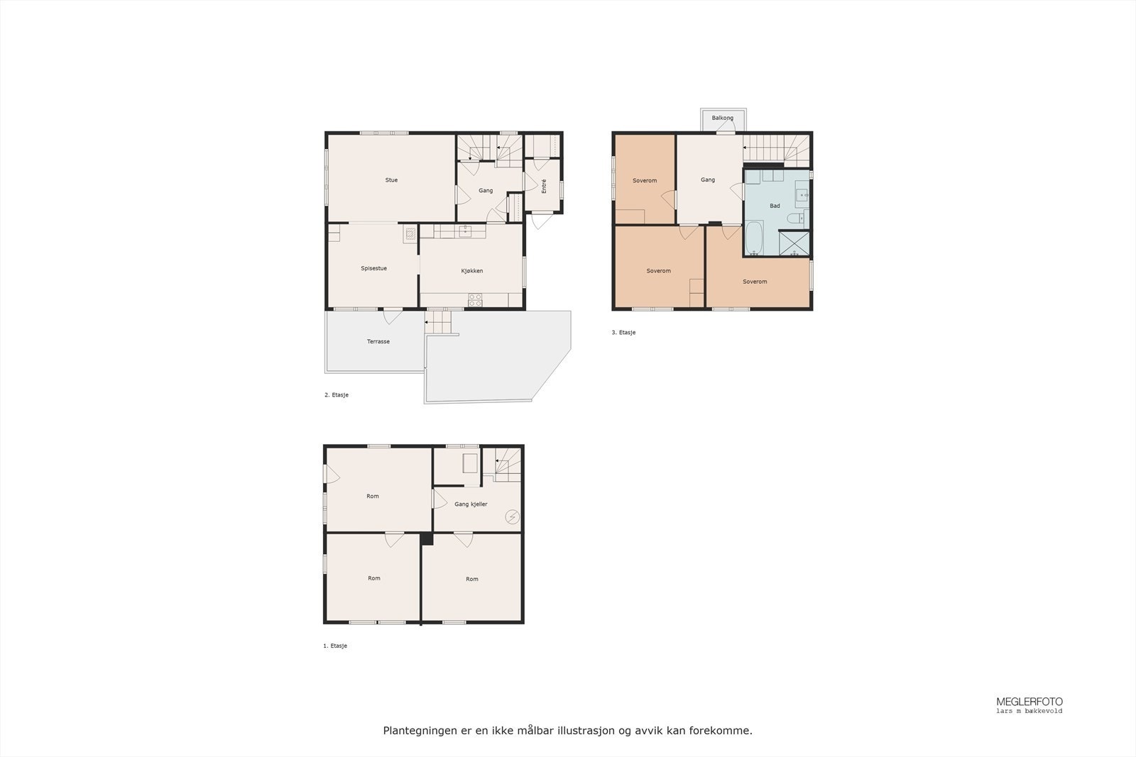 Planskisse over Tyrivegen 5. Galleribilde