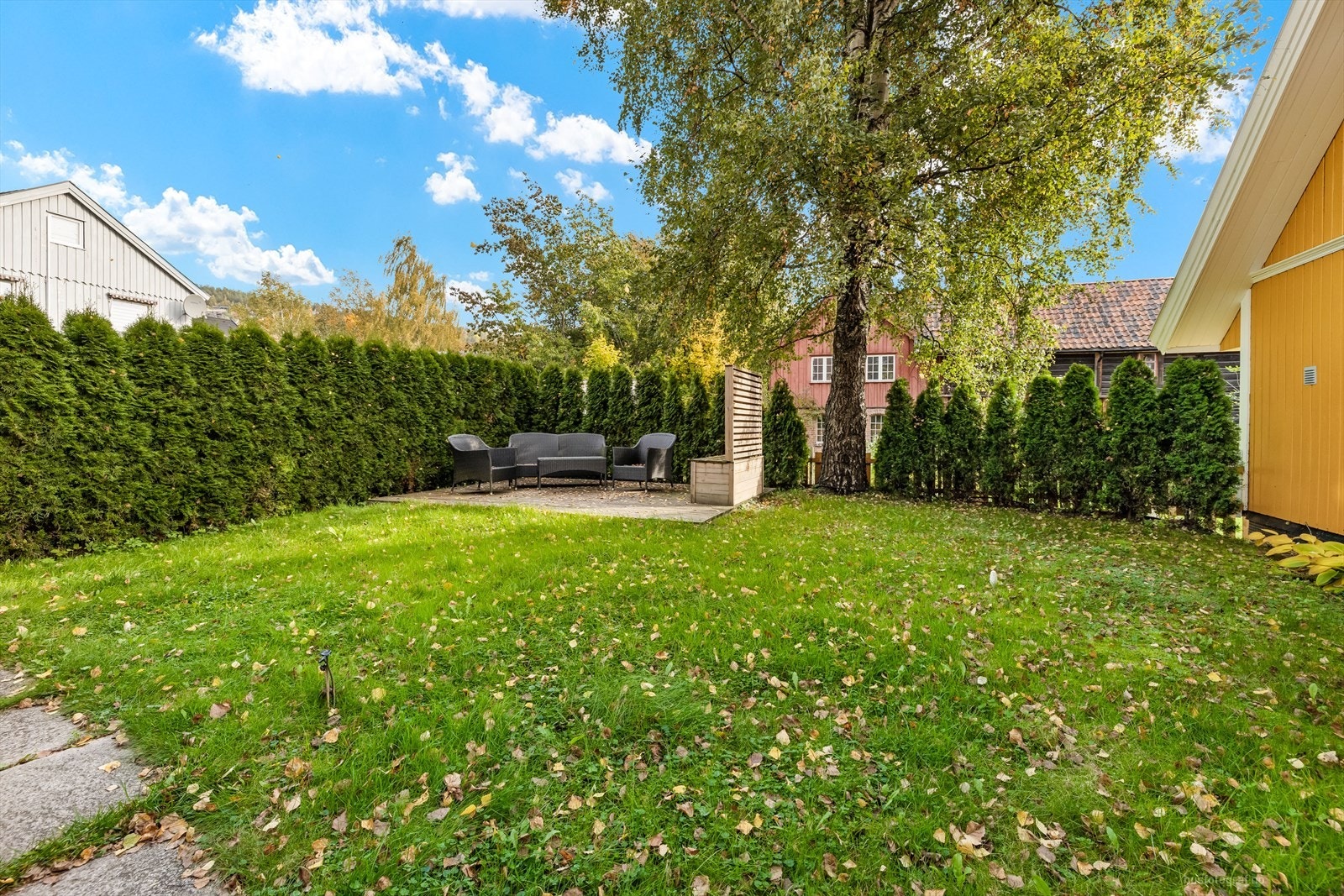 Fellesområdene byr på ulike sitteplasser og ligger skjermet til. Galleribilde