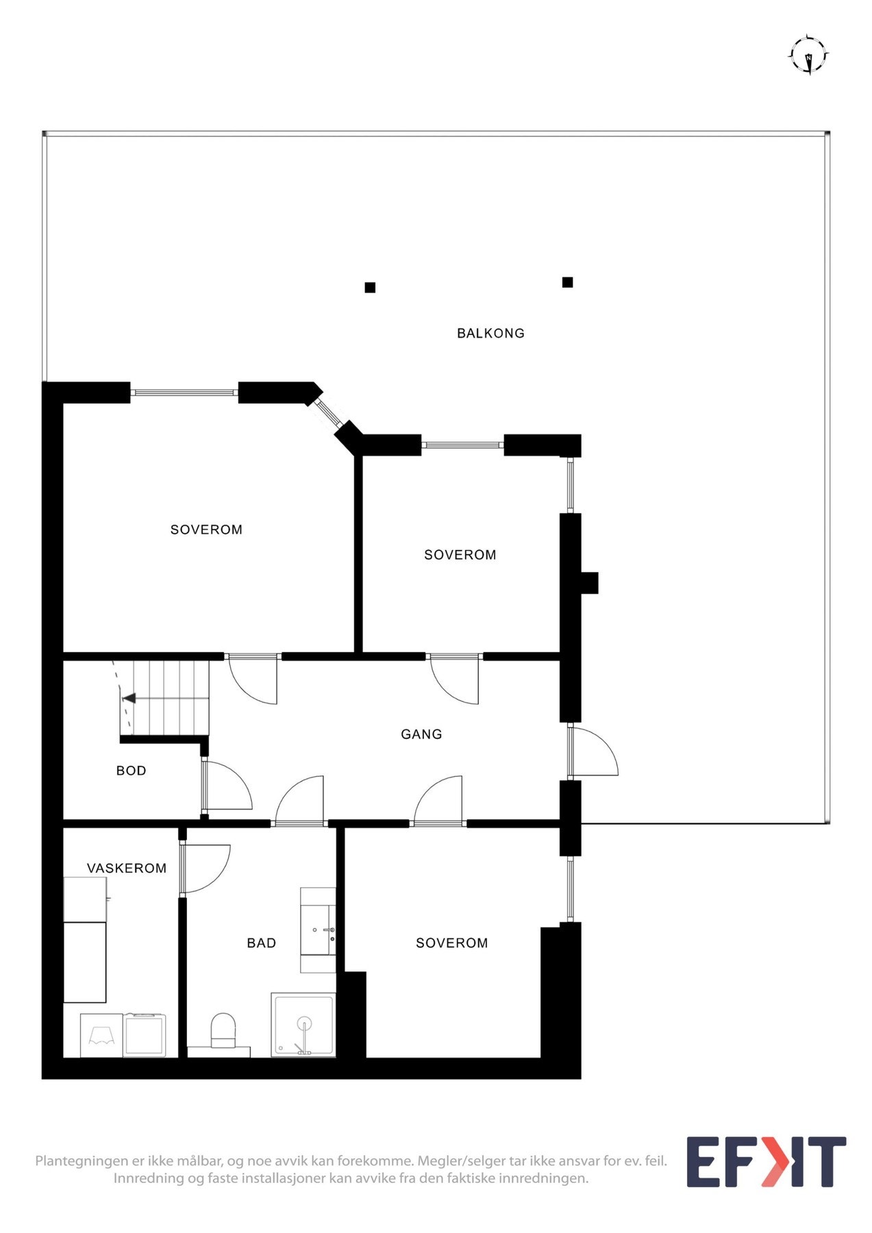 Plantegninger 1. etasje Galleribilde