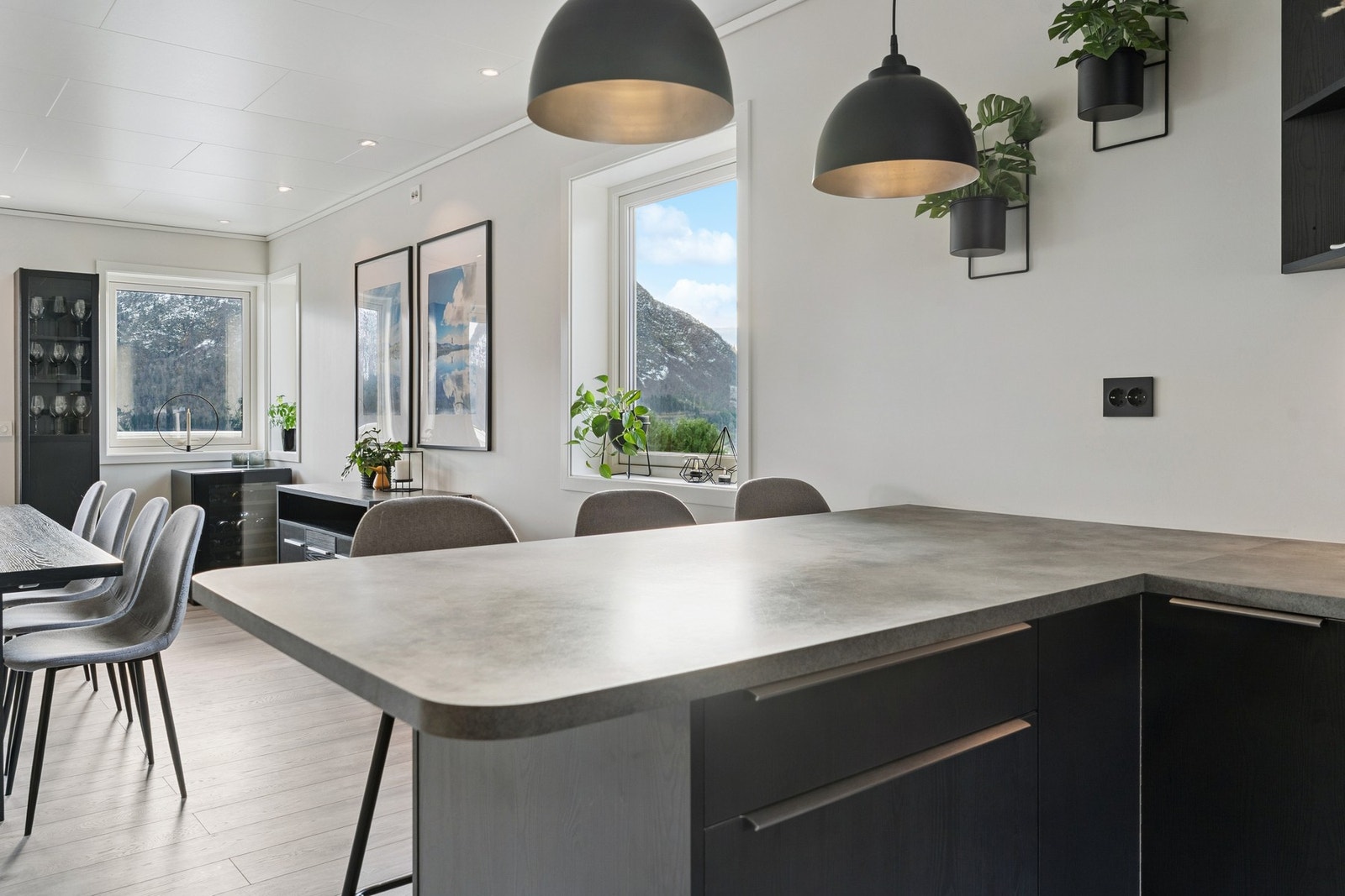 Her kan man lage mat mens man sosialiserer seg med besøket! Galleribilde