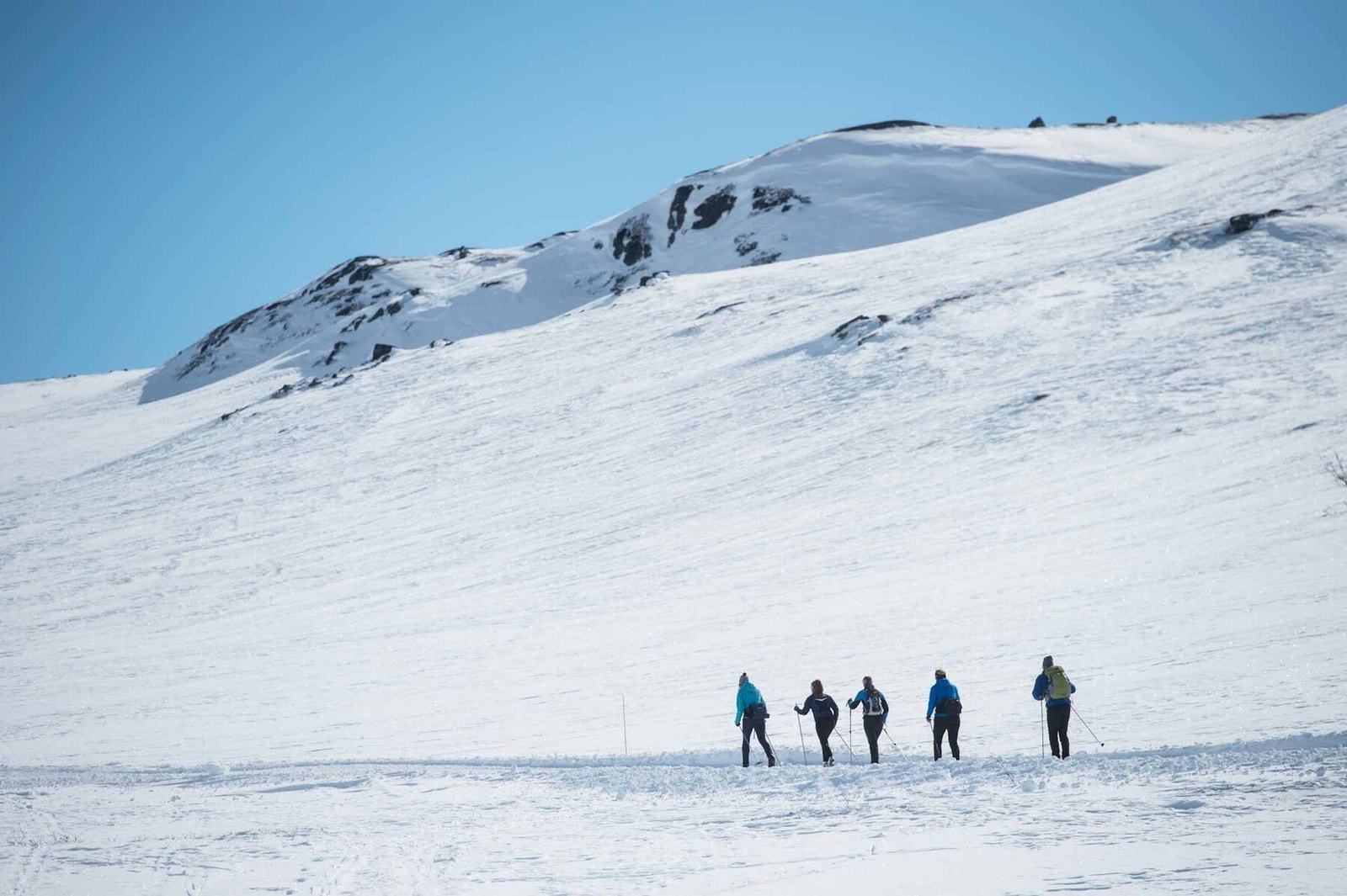 Skiløypenettet går både i høyfjellet og nede i skogbeltet og du kan gå rett ut fra hyttedøra Galleribilde