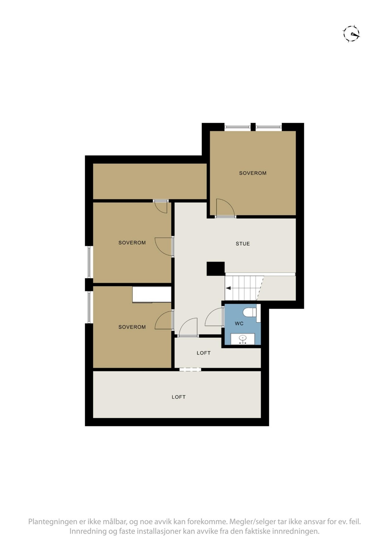 Planskisse loftet. Galleribilde