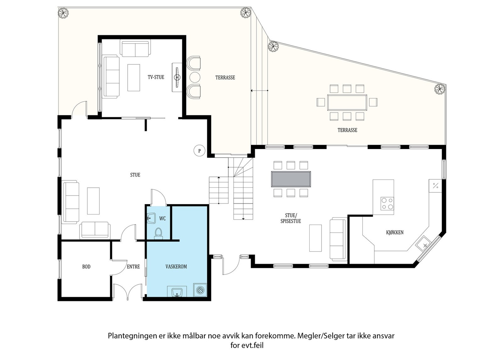 Planskisse 1. etasje. Galleribilde