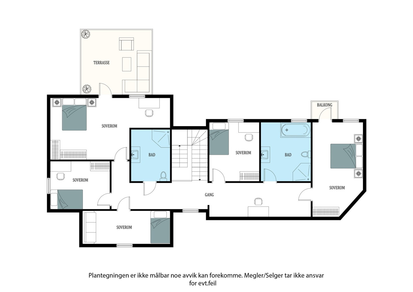 Planskisse 2. etasje. Galleribilde