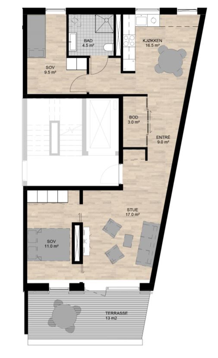 PlantegningA103 Galleribilde