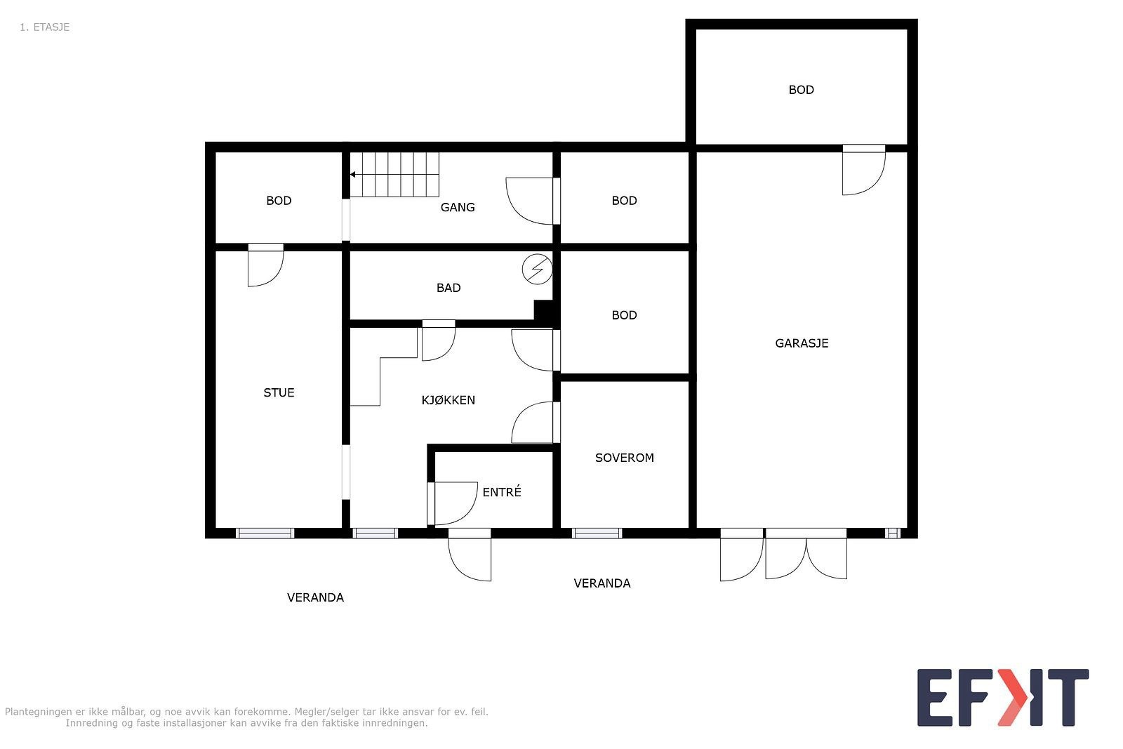 Planløsningen i underetasjen Galleribilde