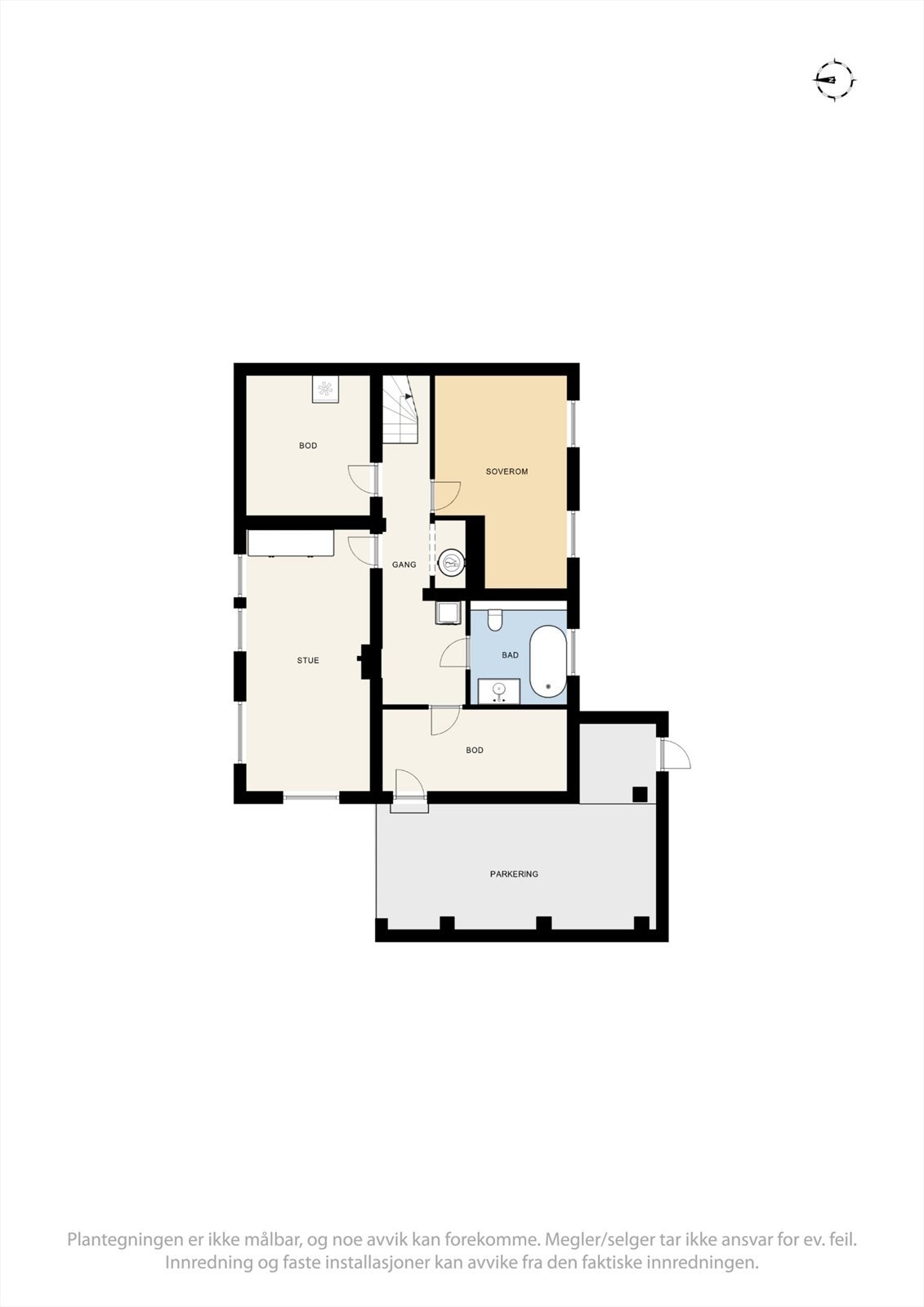 Plantegning kjeller. Galleribilde