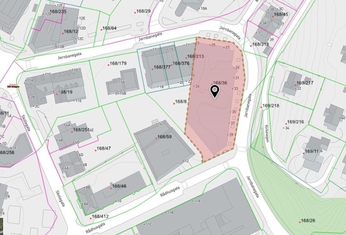 Beliggenhet i Årnes sentrum Galleribilde