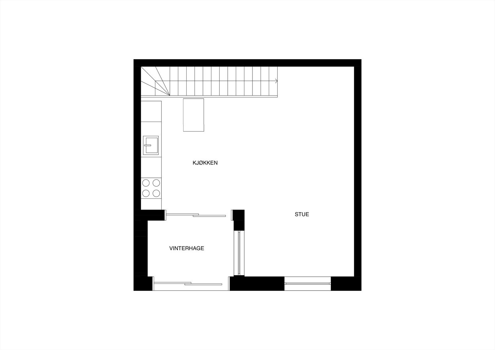 Plantegning 2. etasje Galleribilde