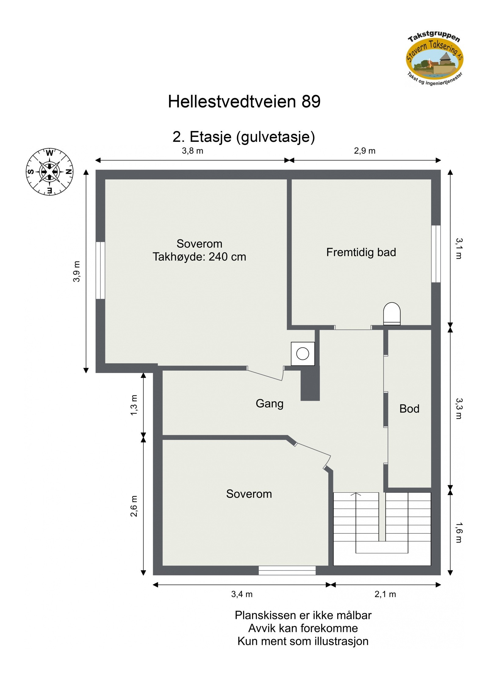 Hellestvedtveien 89 - 2D - 2. Etasje (gulvetasje) - Letterhead Galleribilde