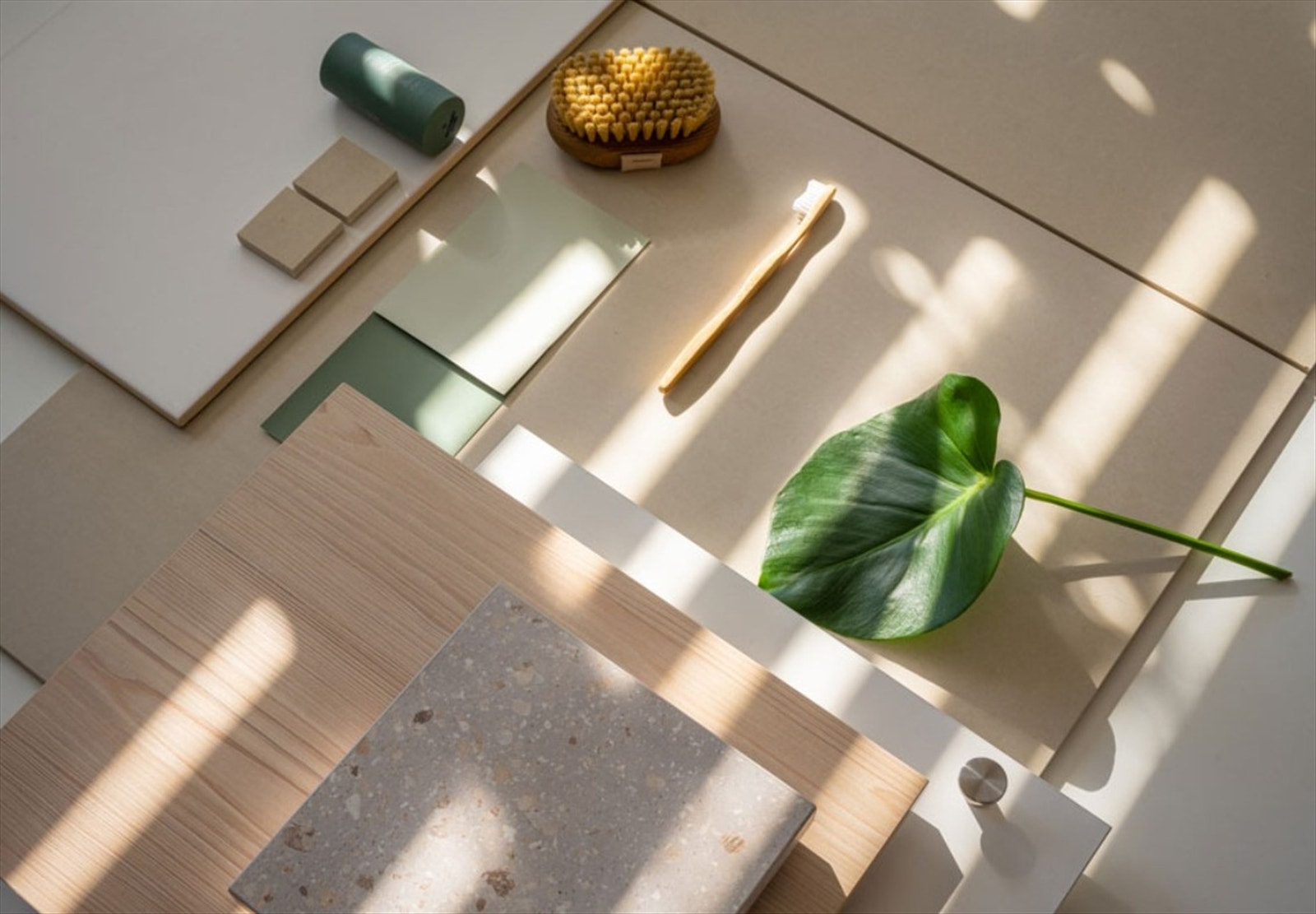 Illustrasjon interiørkonseptet "Frisk". Galleribilde