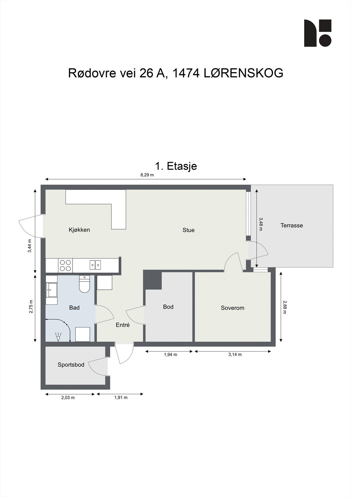 Plantegning. Galleribilde