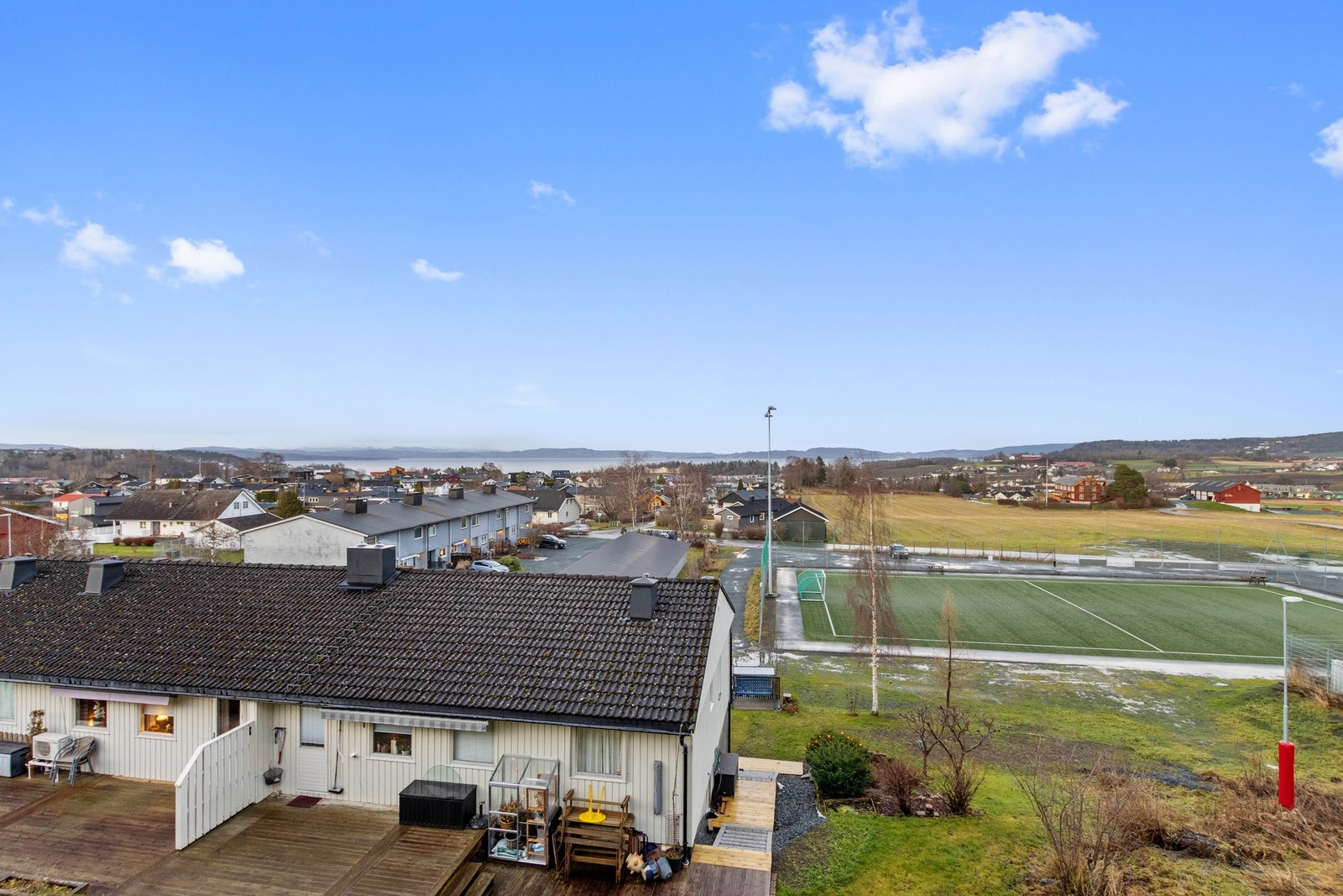 Utsikt fra terrassen. Galleribilde