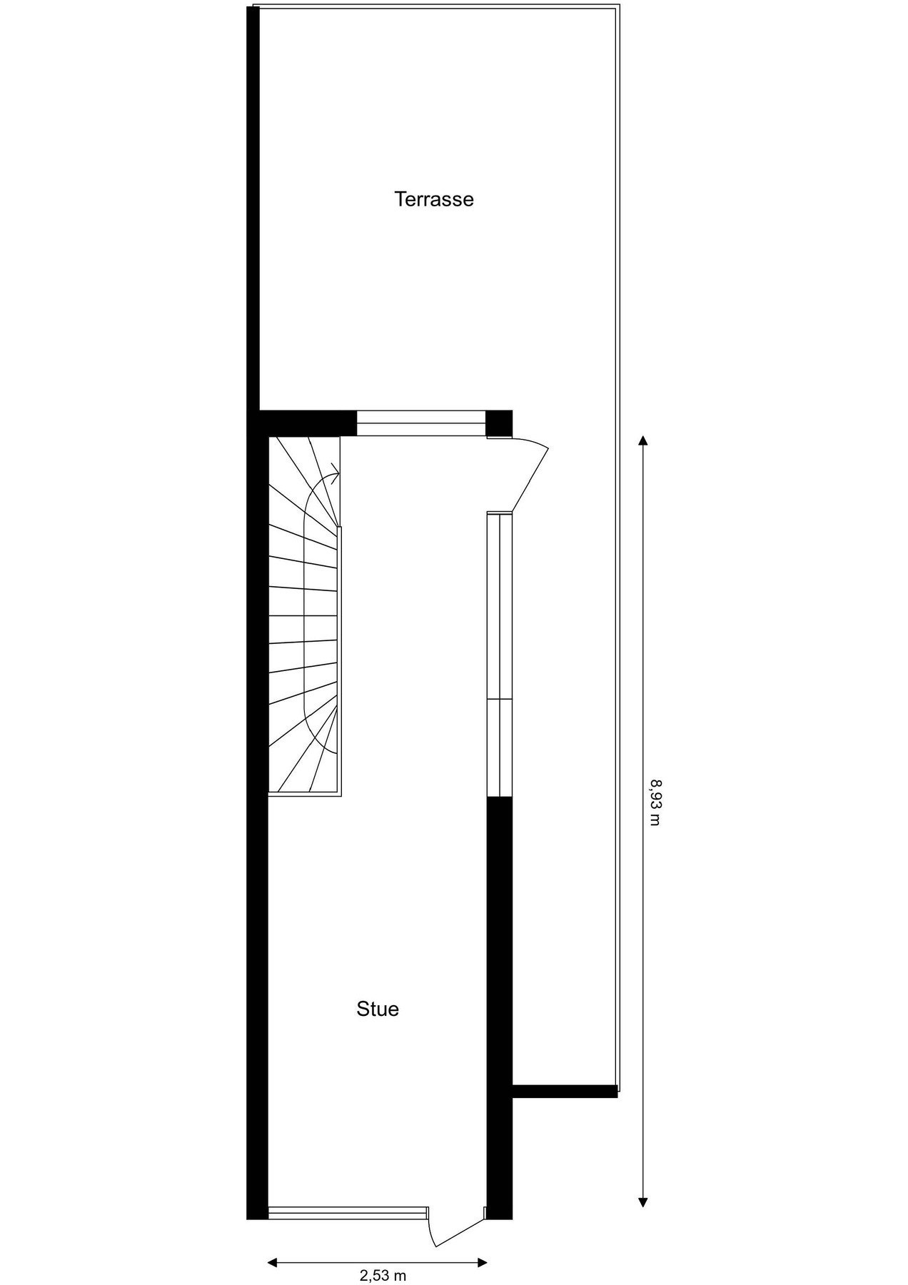 Plantegning 3. etasje Galleribilde