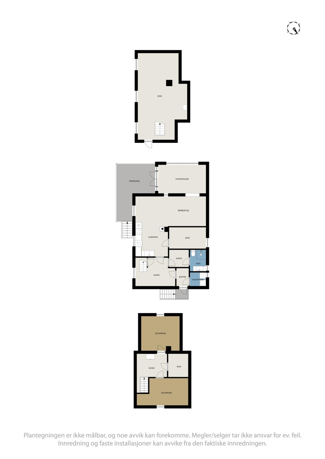 Planskisser over boligen. Galleribilde