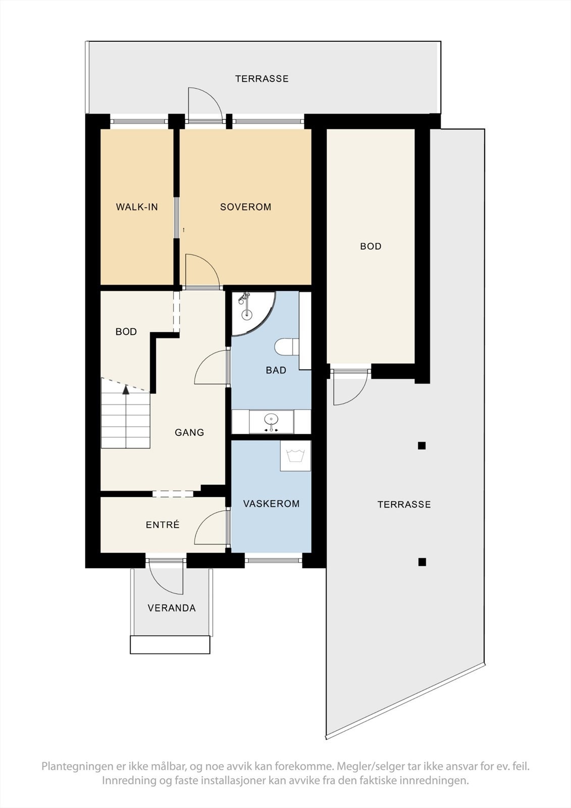 Plantegning 1.etg Galleribilde