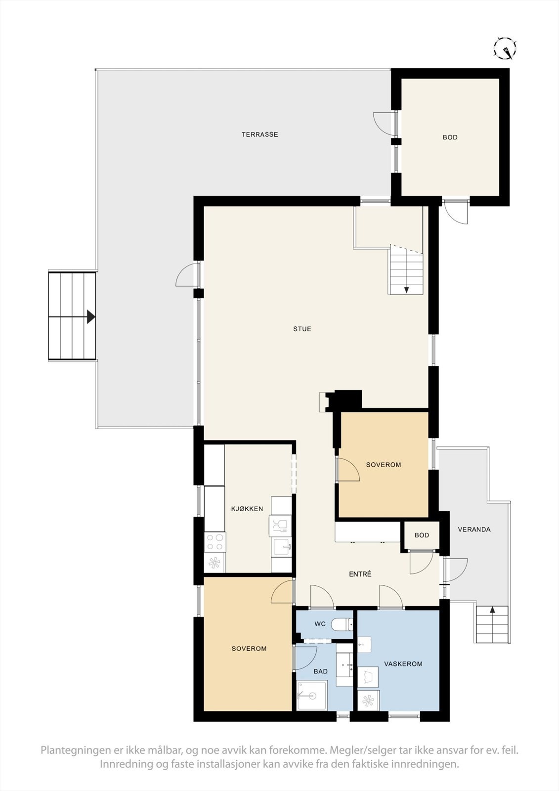 Plantegning 1. etasje Galleribilde