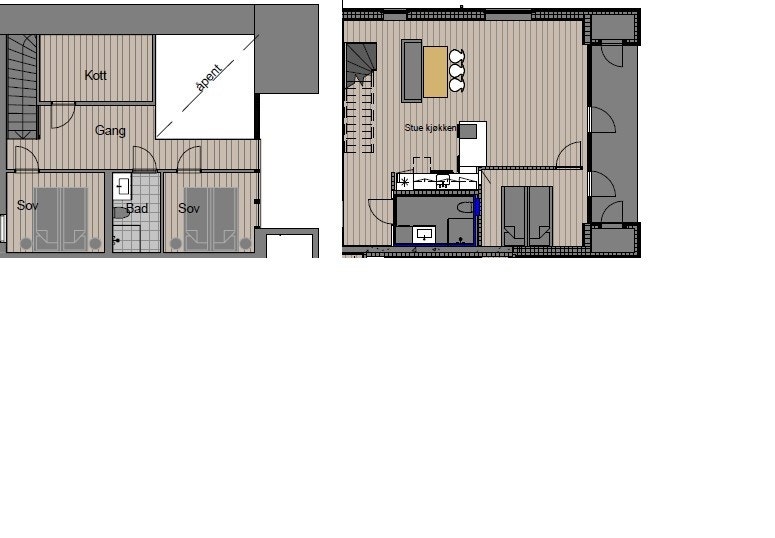 Plantegning leilighet 406 - Totten Lodge Galleribilde