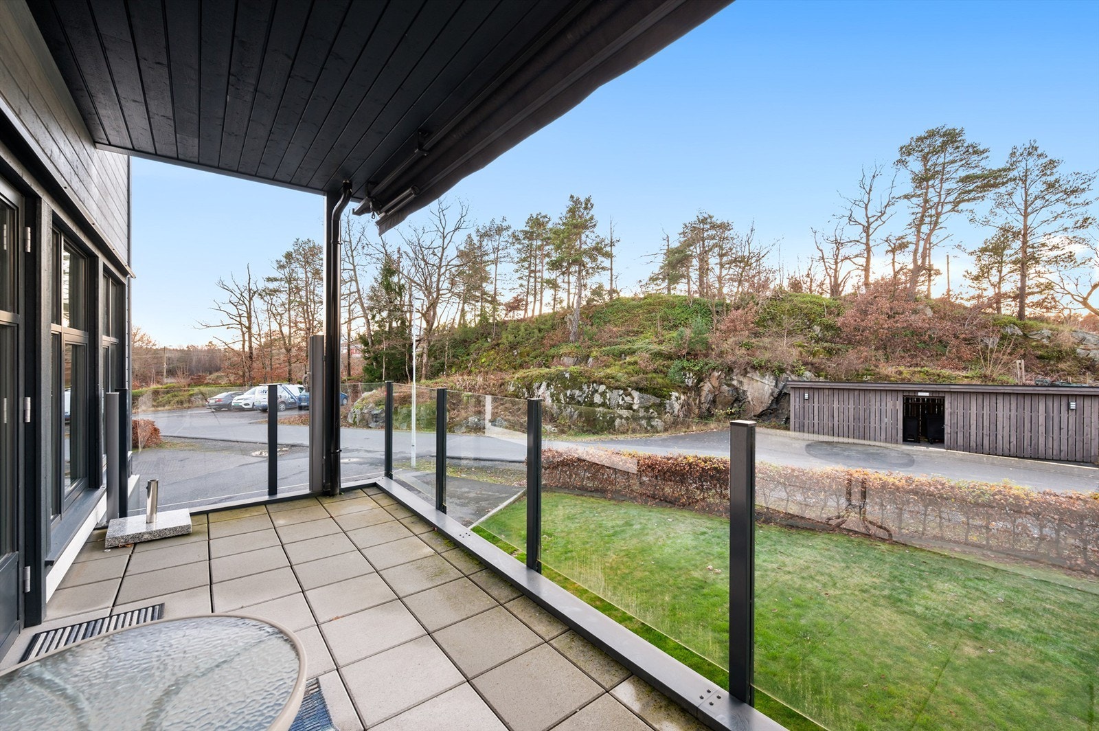 Veranda med overbygg og markise Galleribilde