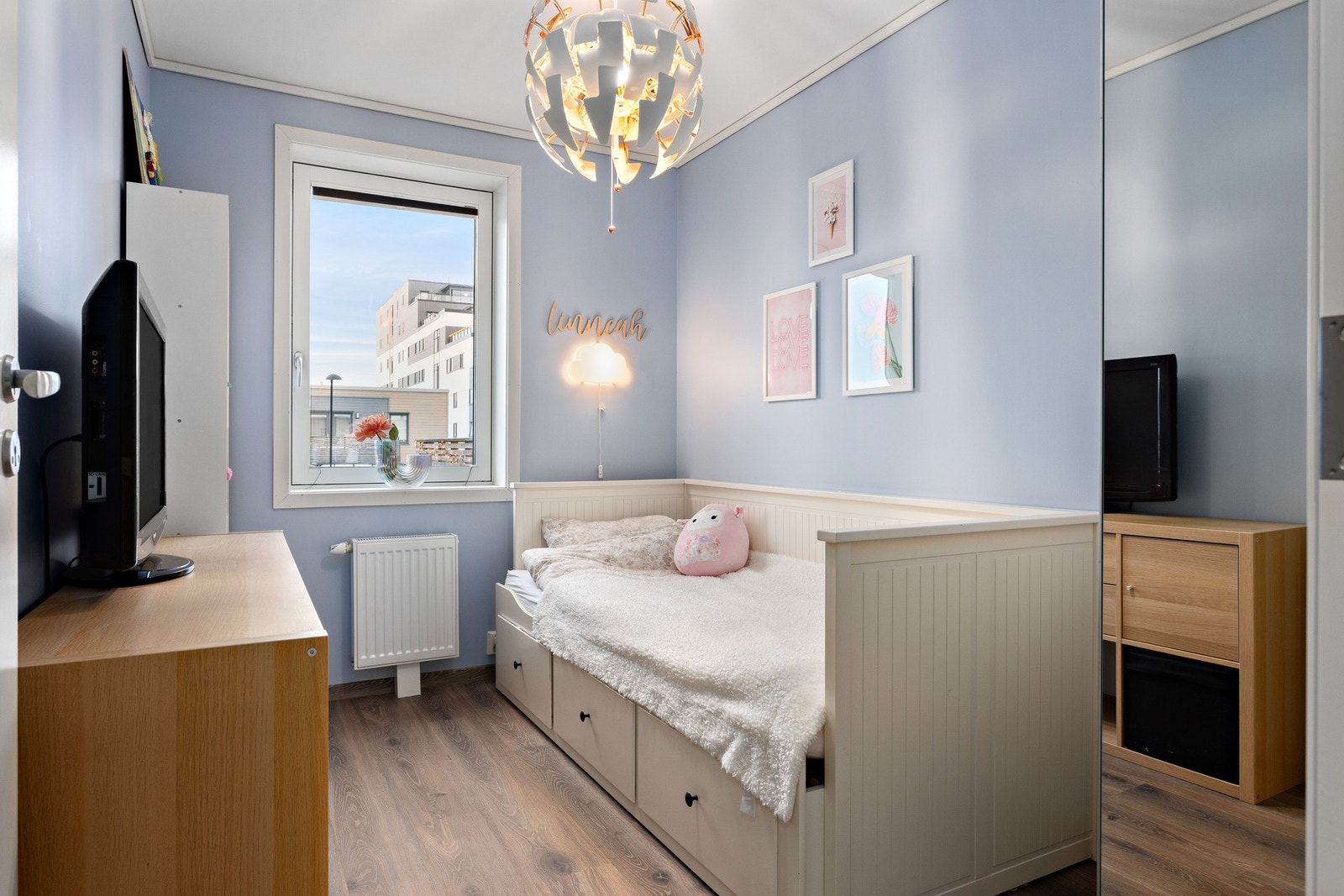 Soverom på 7 kvadratmeter. Galleribilde