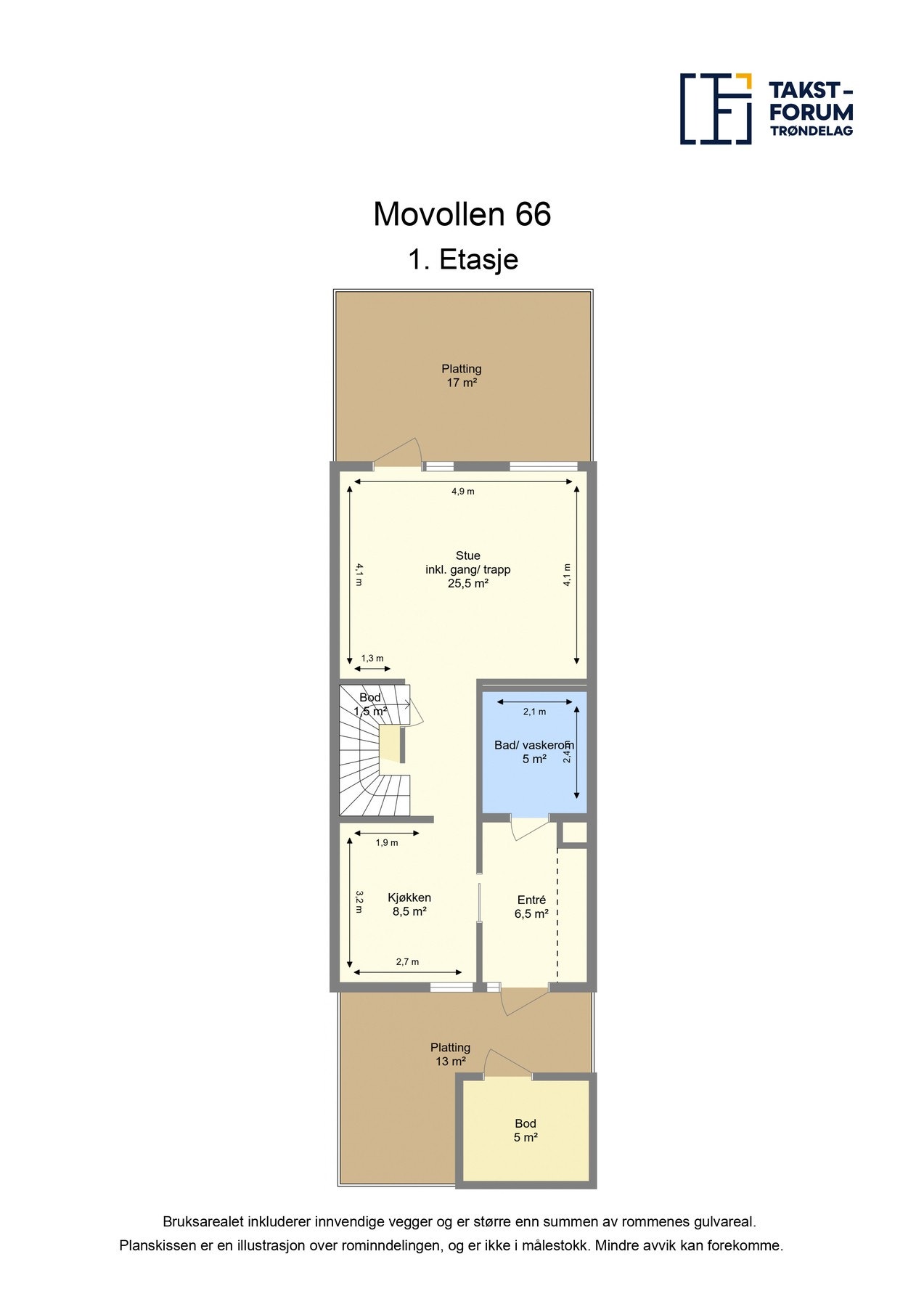 Planskisse 1.etasje Galleribilde