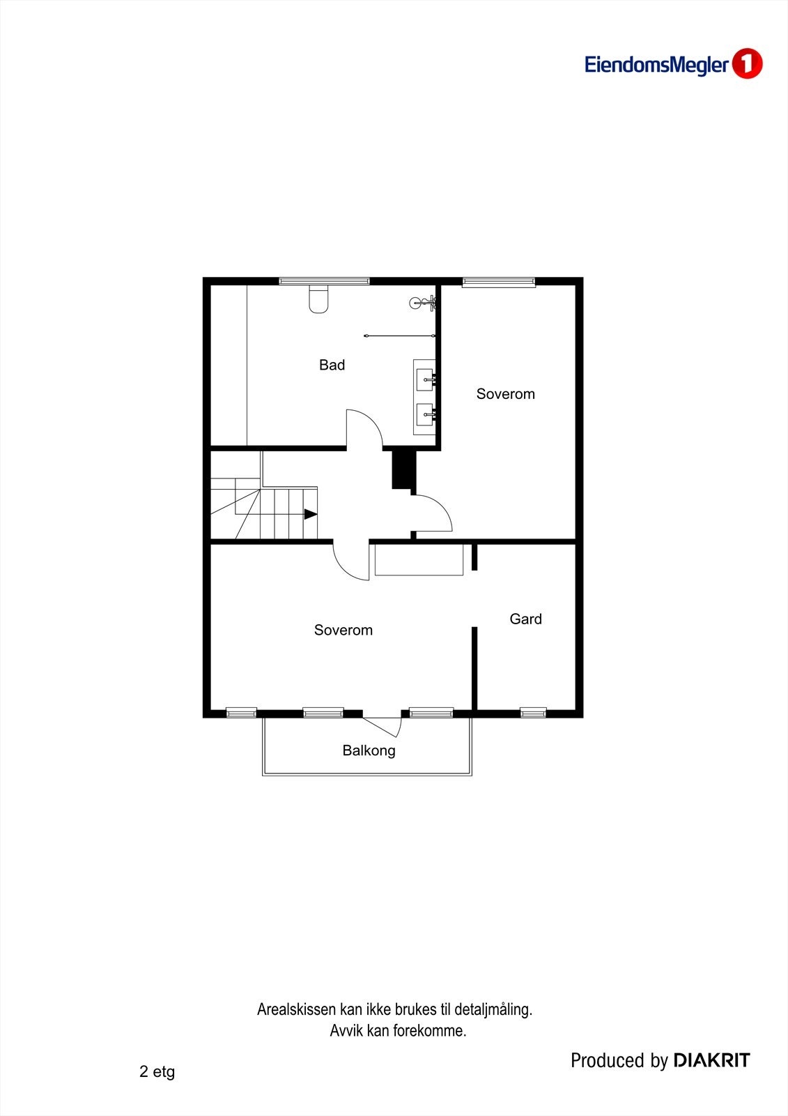 Planløsning 2 etg. Galleribilde