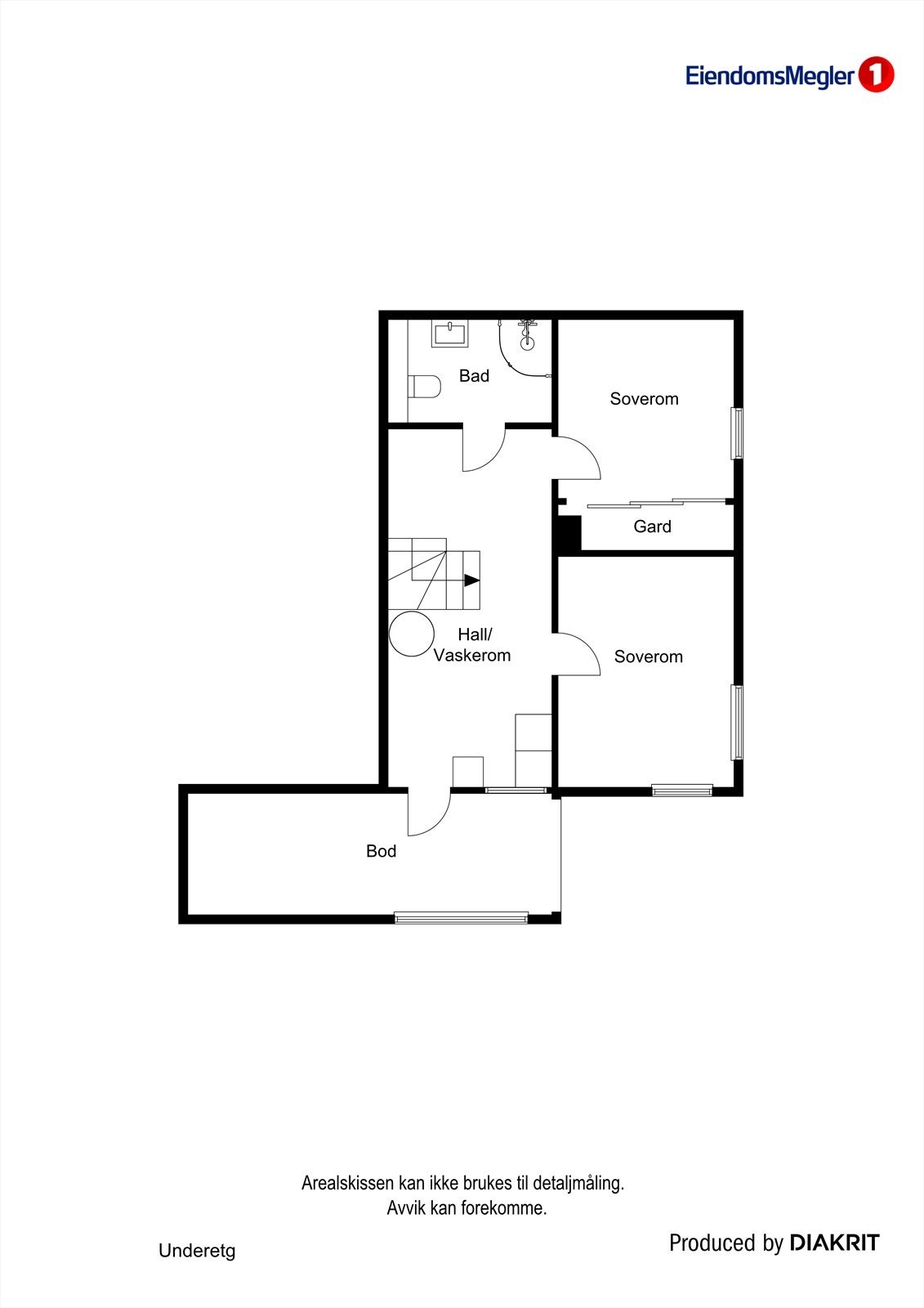 Planløsning underetg. Galleribilde