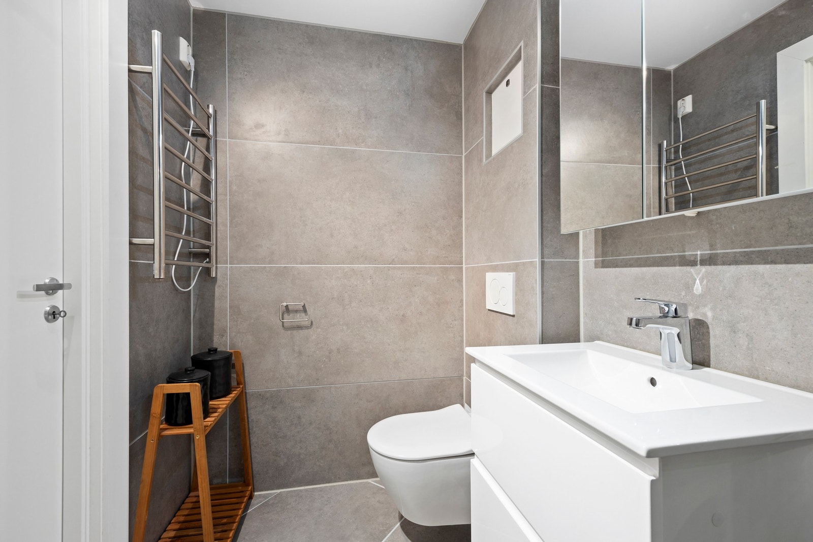 Et delikat og innbydende baderom. Galleribilde