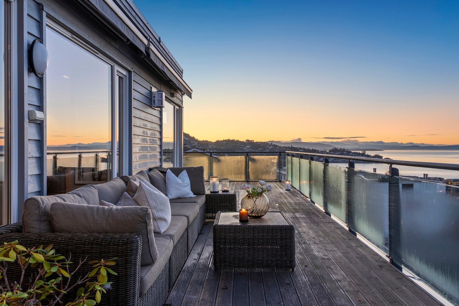 Upåklagelige utsikts -og solforhold. Galleribilde