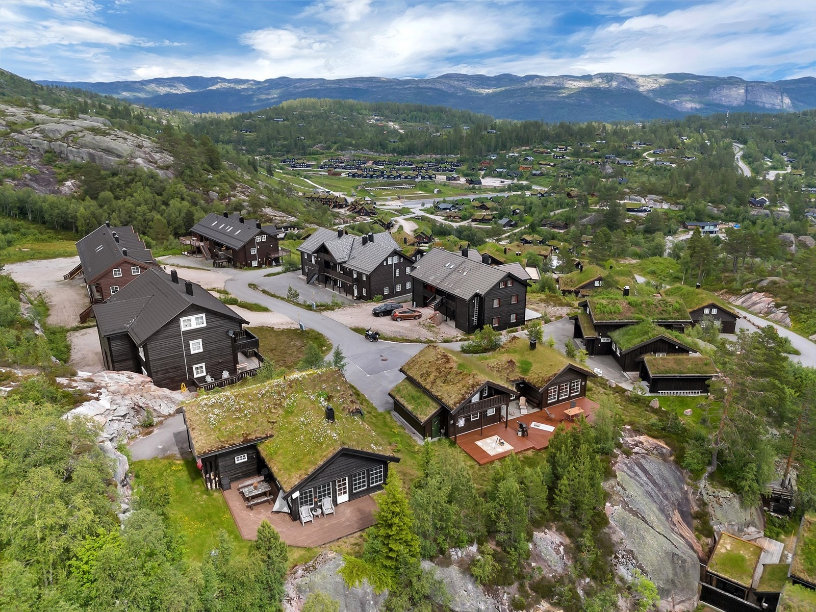 Fra hytta er det flott utsyn og ingen innsyn. Galleribilde