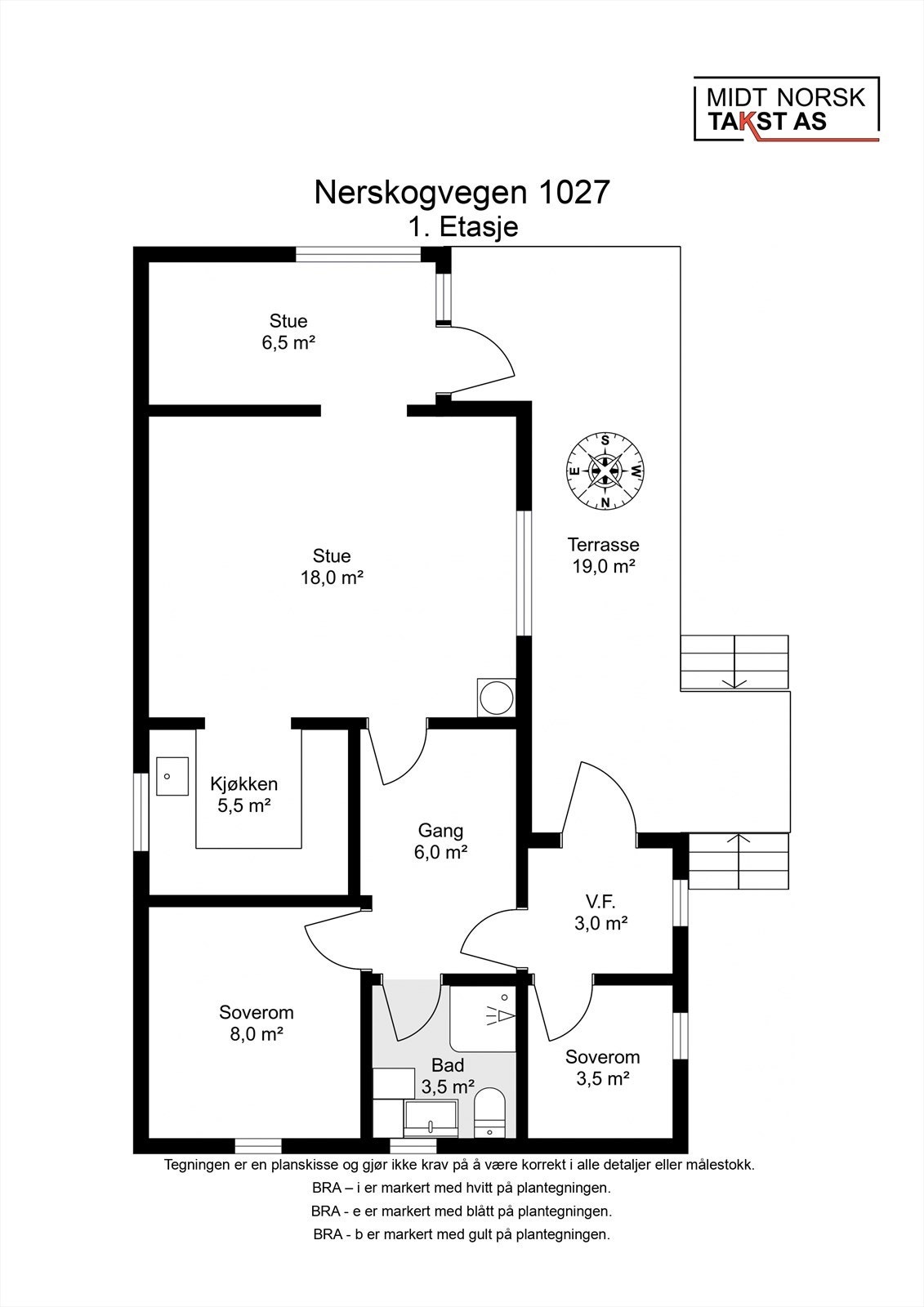 Planskisse hytte Galleribilde