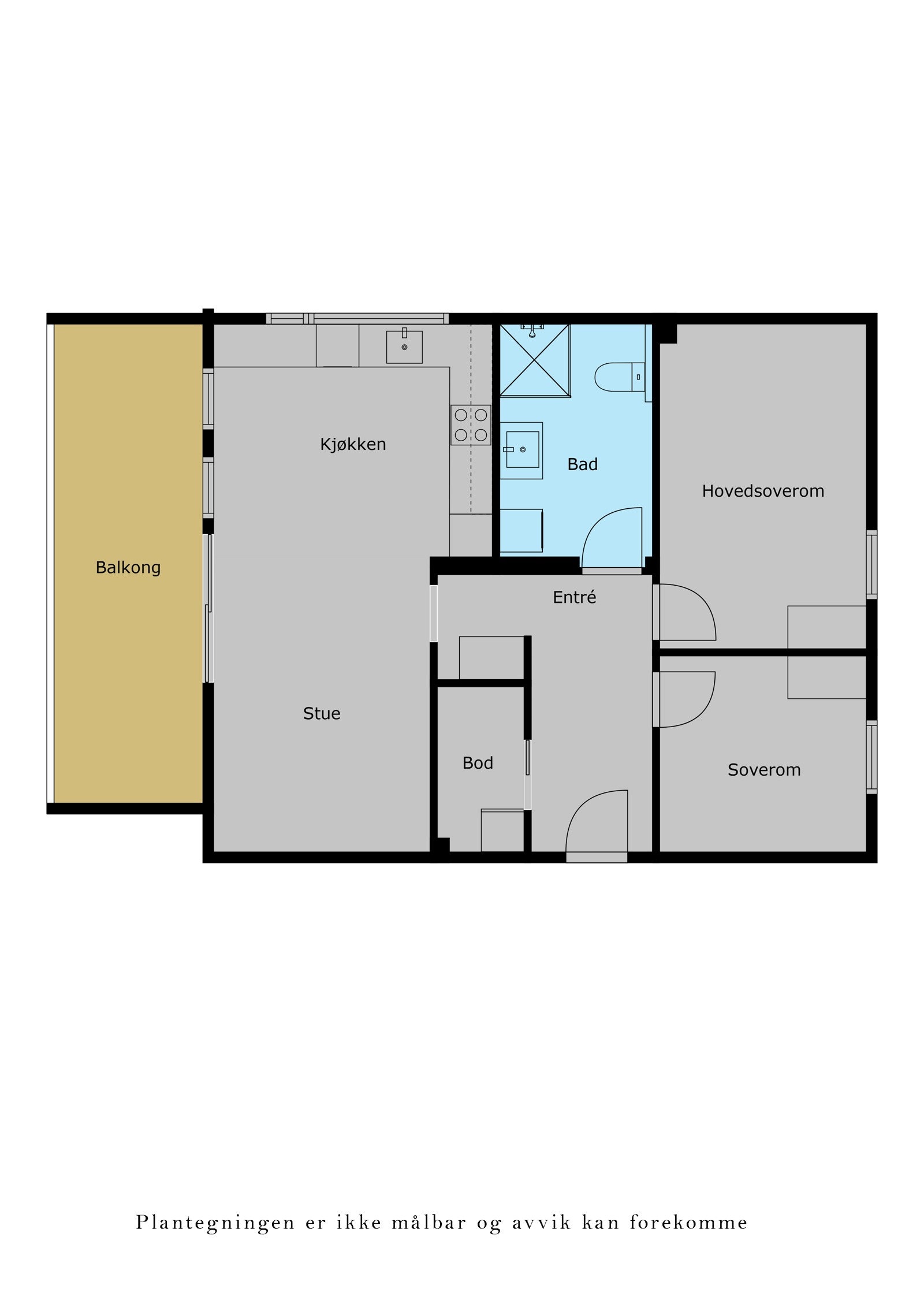 Veiledende plantegning. Galleribilde