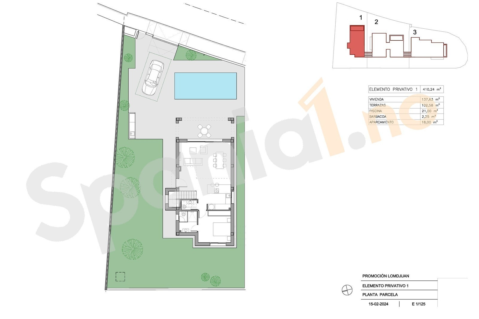 Oversikt tomten Galleribilde