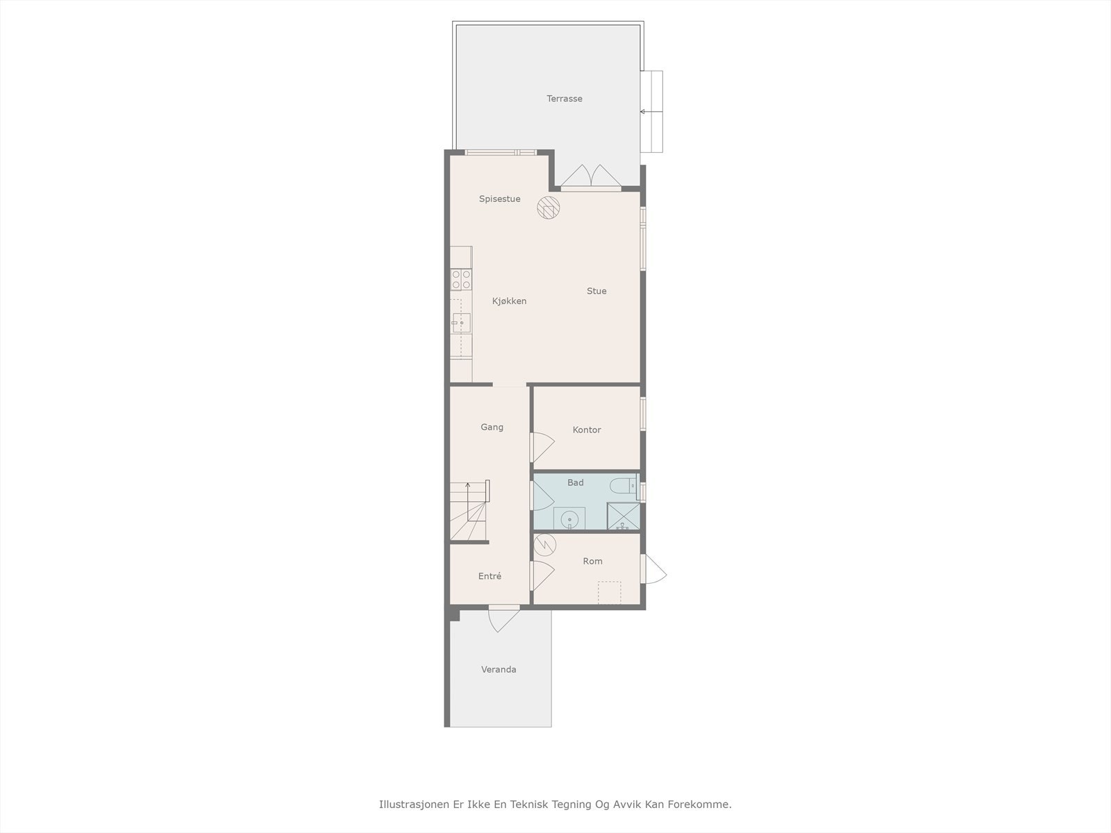 Plantegning 1.etasje. Galleribilde