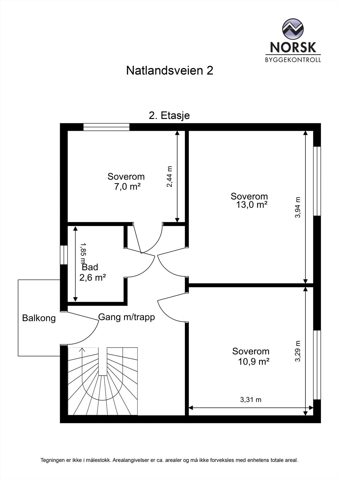 Plantegning - 2. Etasje. Galleribilde