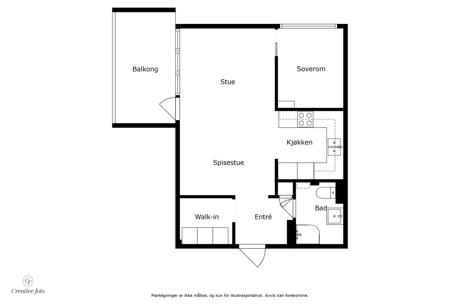 Plantegning - ikke målbar. Galleribilde