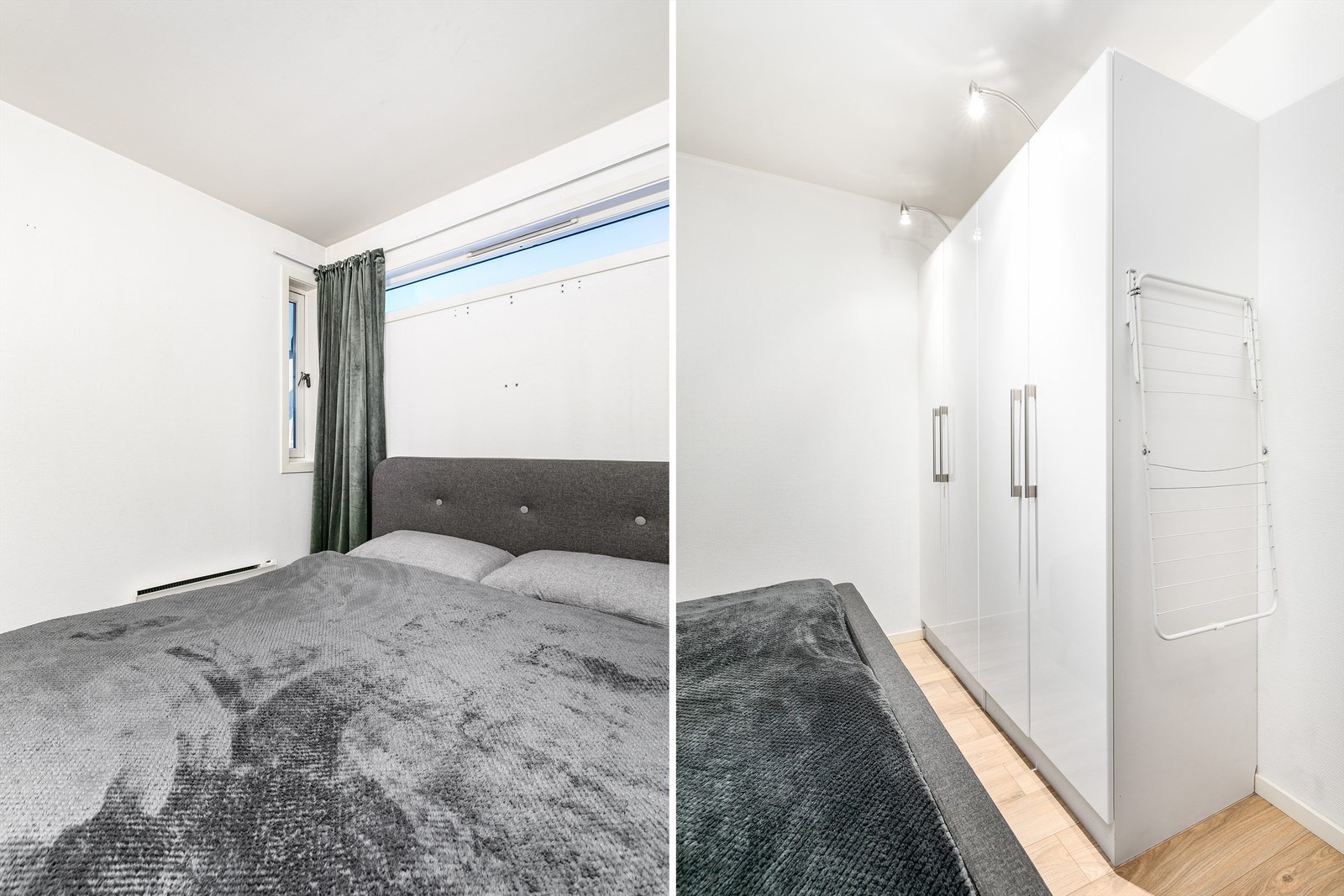 Soveromsvinduene er smale og lysflaten mindre enn forskriftskravet. Galleribilde