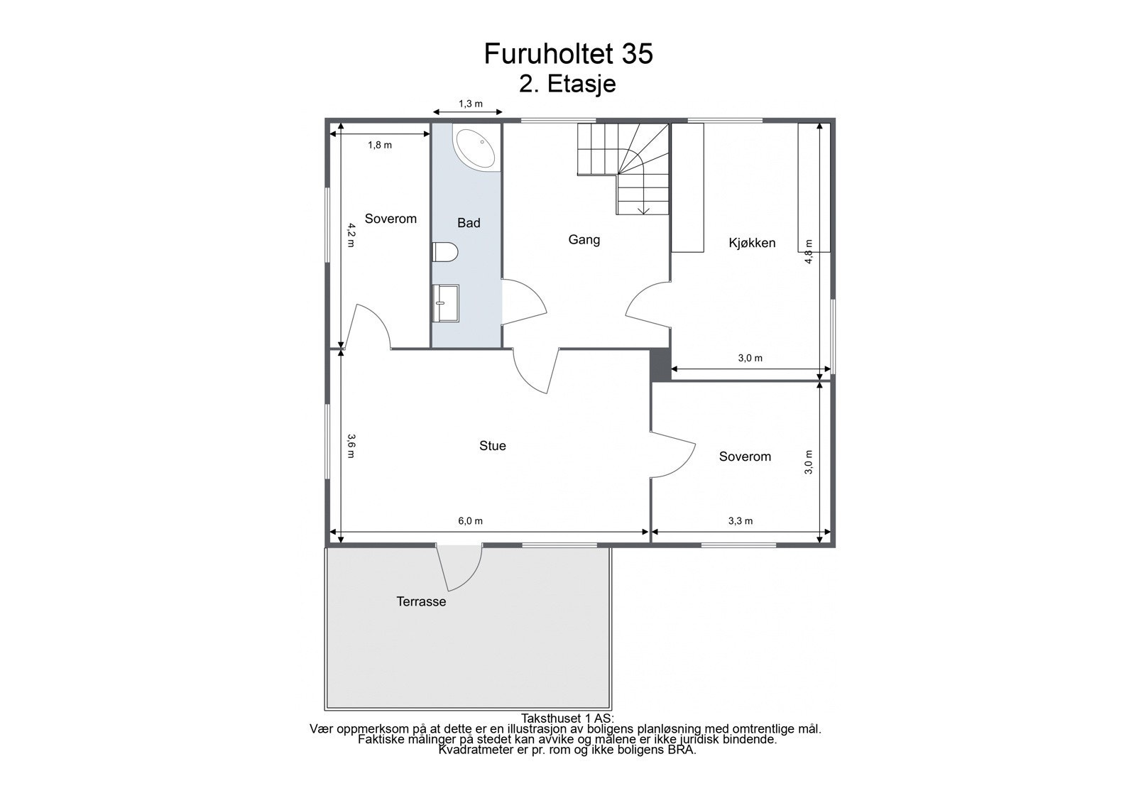 Plantegning - 2. etasje Galleribilde