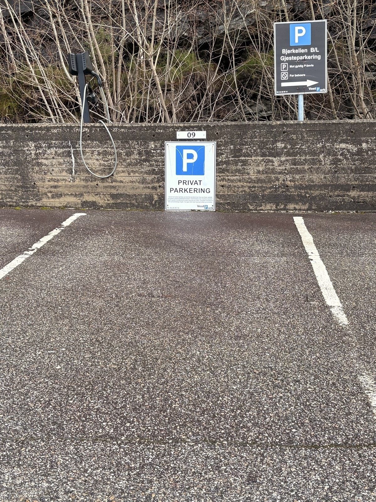 Leiligheten har egen parkeringsplass med el-bil lader. Galleribilde