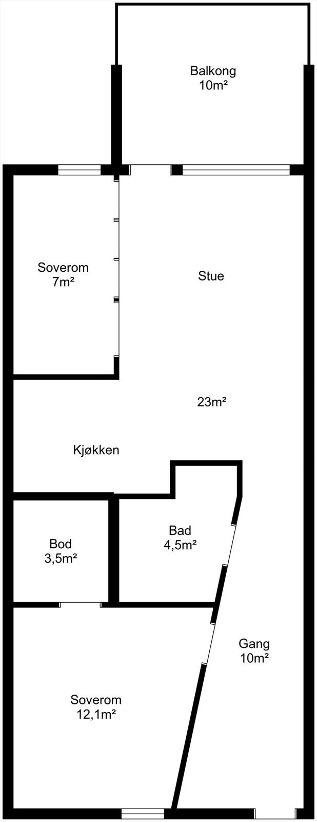 Planskisse 4. etasje. Galleribilde