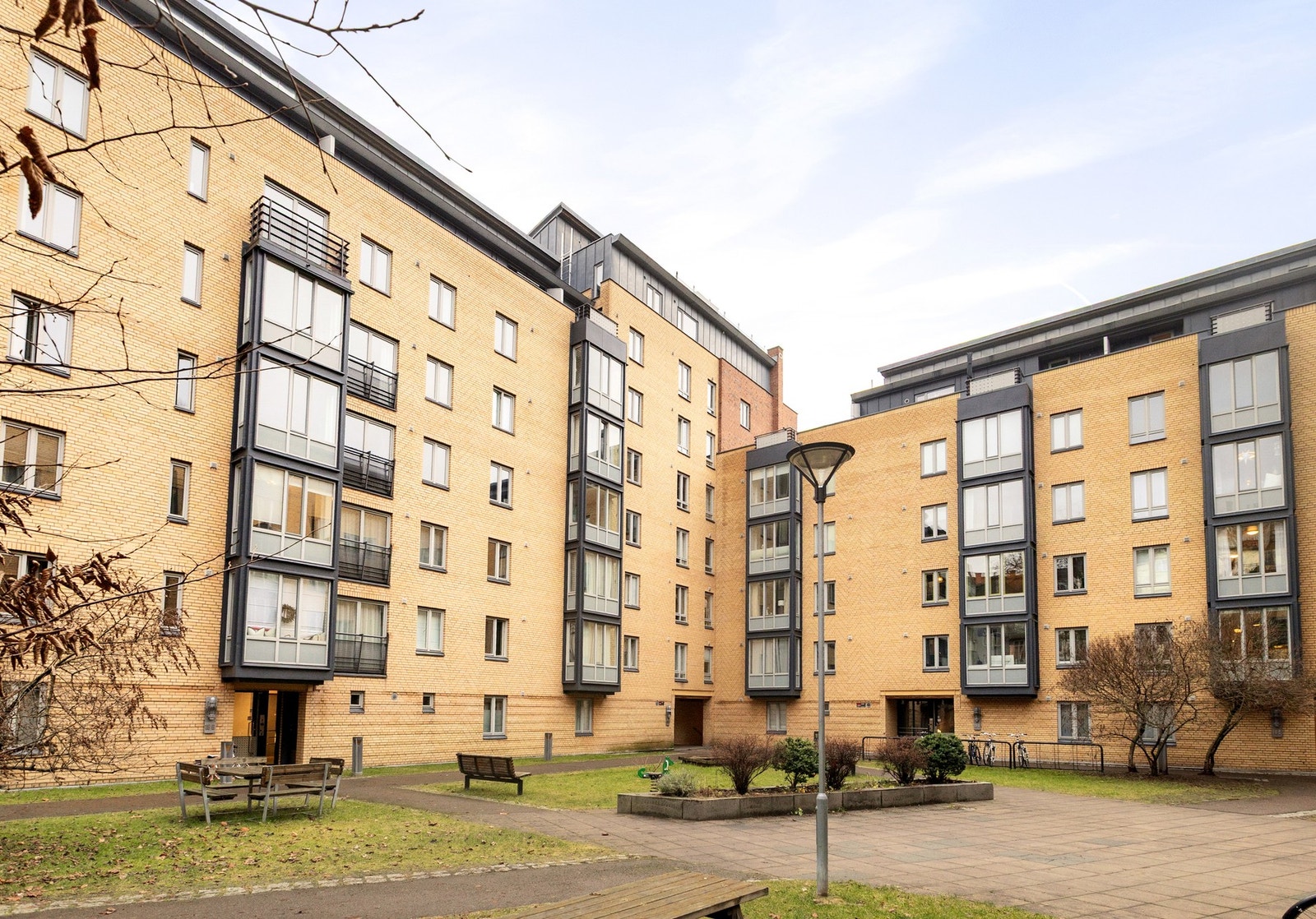 Sameiet har flotte og forseggjorte uteområder. Galleribilde