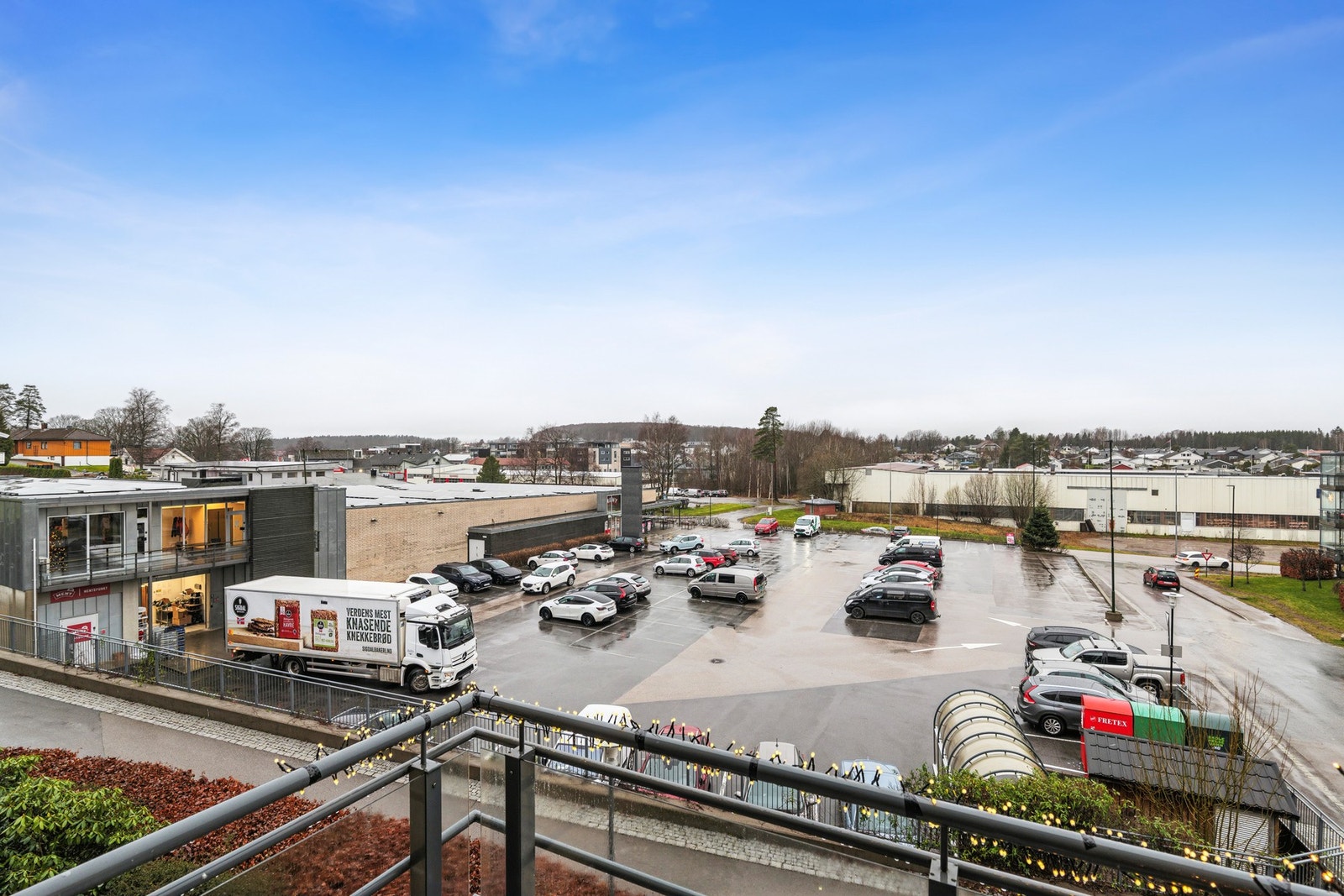 Utsikten fra balkongen Galleribilde