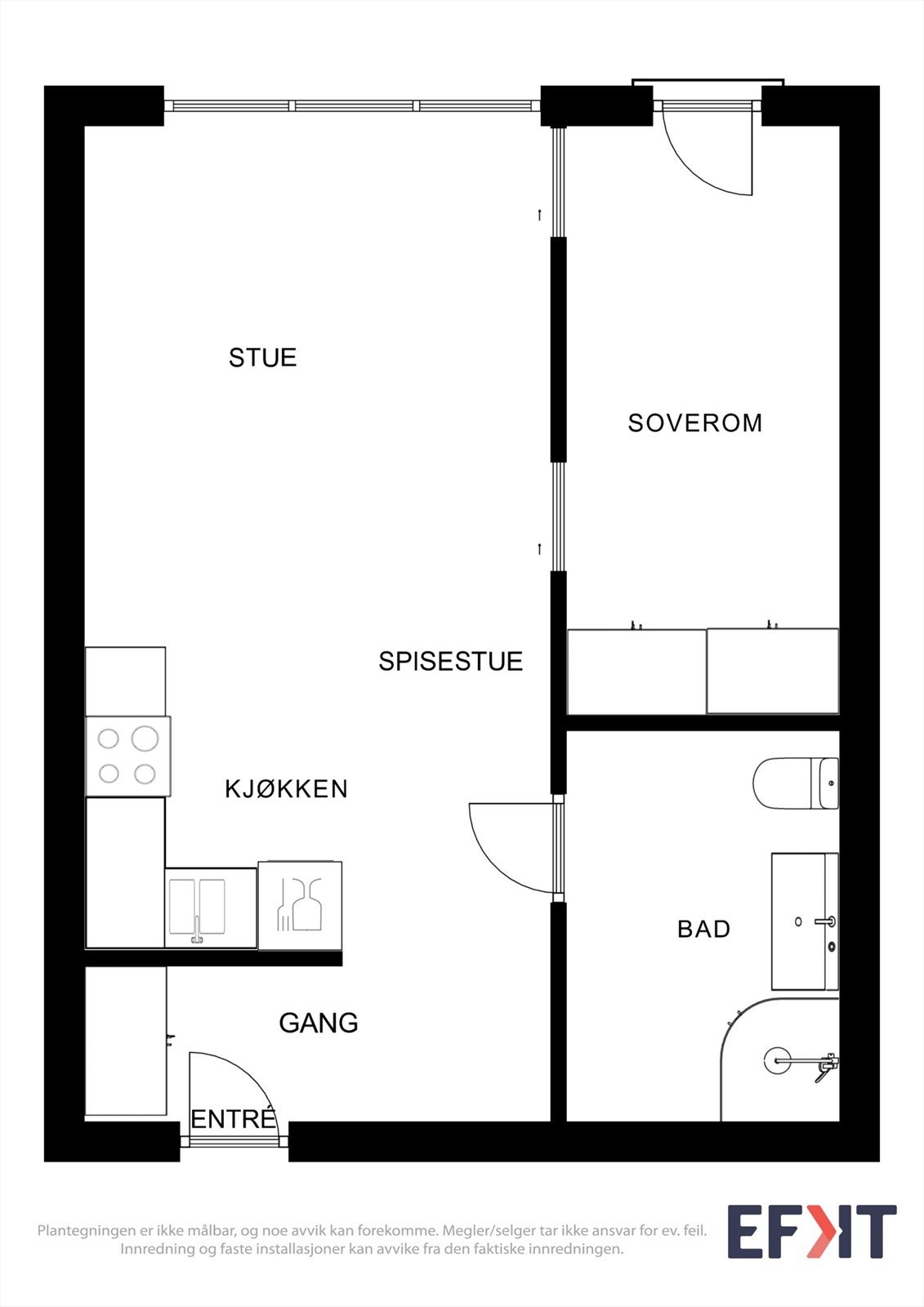 Plantegning Galleribilde