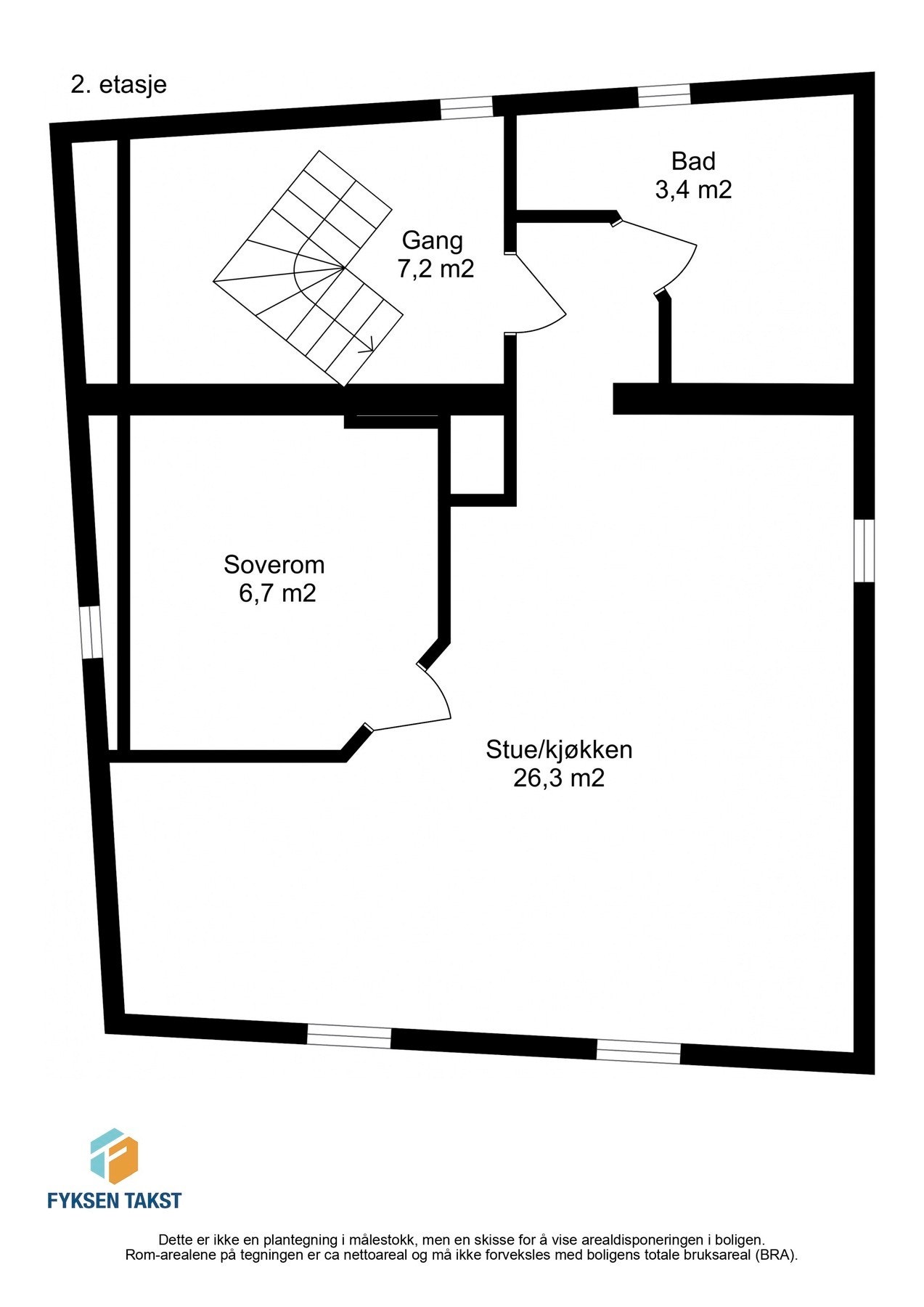 Planskisse 2.etasje Galleribilde